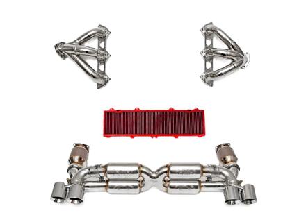 Kit di scarico ad alte prestazioni Fabspeed STREET, SENZA aggiornamento centralina. Porsche 997 GT2 (2008-2009) - 99711102680, 99711300980, 99711301080, 99611110176, 99611110276 - FS.POR.997GT2.SSX, FS.POR.997GT2.SHDR, FB473/04